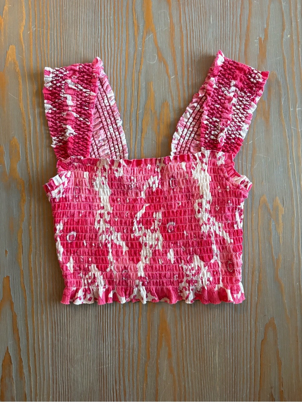 Urban Pink Floral Tank Top Peplum